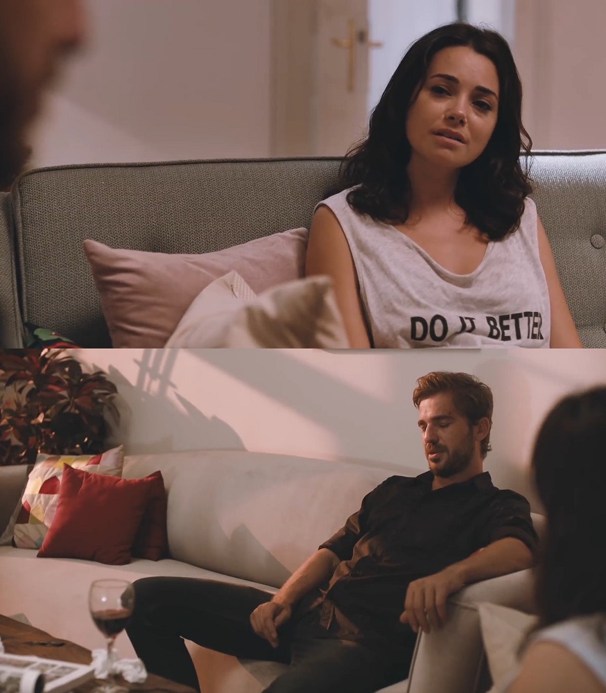 سکانسی از انگین آلتان دوزیاتان و اوزگو نامال در فیلم ترکی Bu iste Bir Yalnizlik Var
